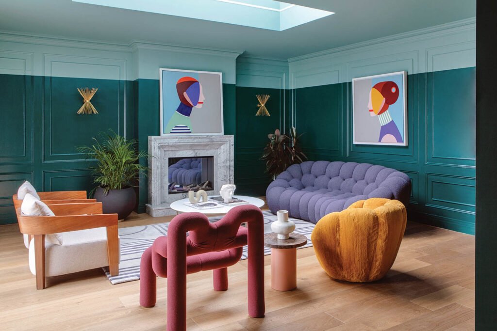 the sitting room of a Georgian-style home in Dublin