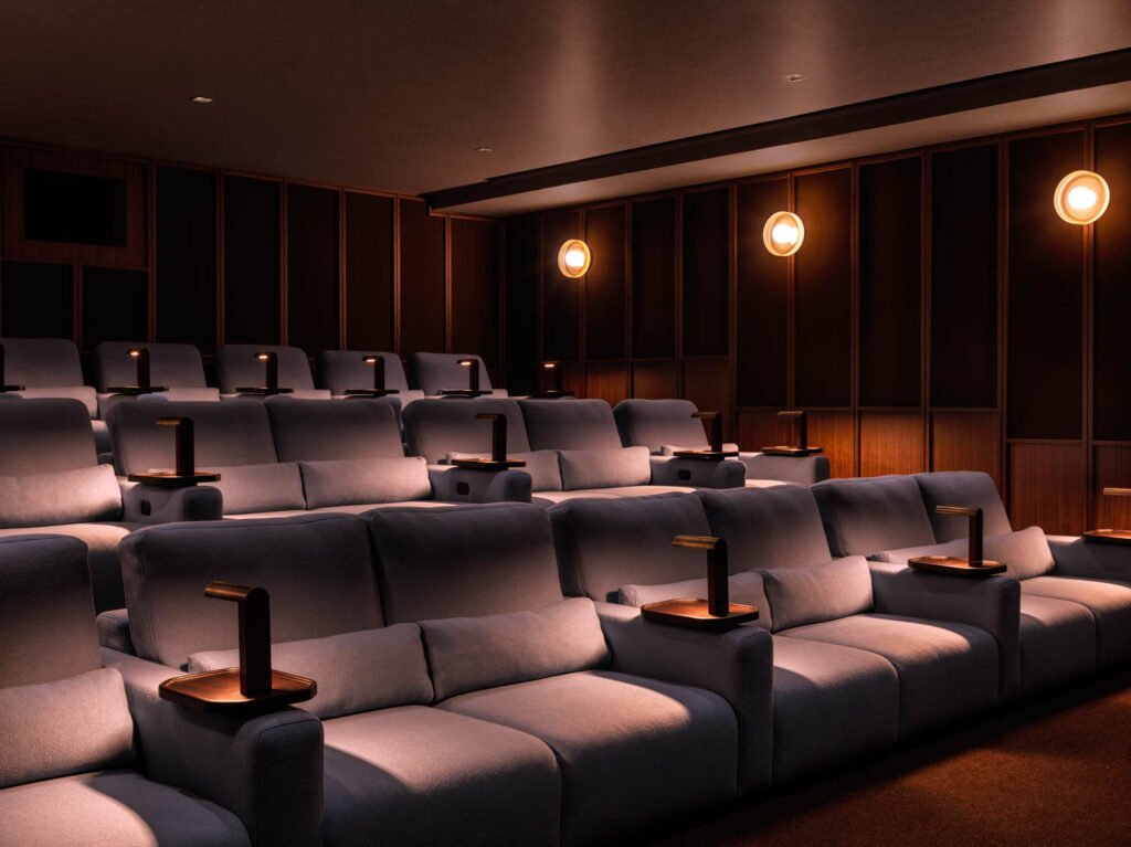 A screening room in Sandbox Films