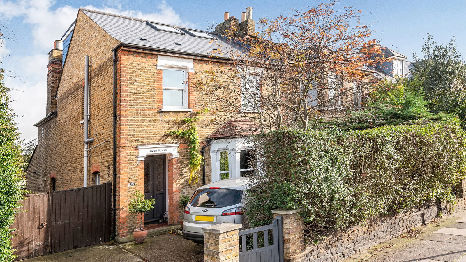 semi-detached house with hip-to-gable loft conversion and rear dormer