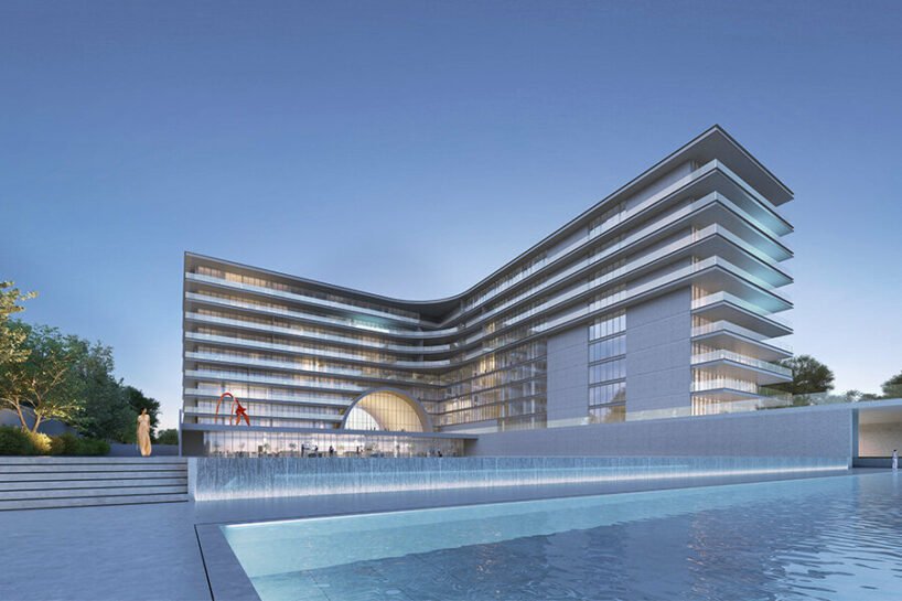 tadao ando unveils luxurious design for armani beach residences on dubai's artificial island