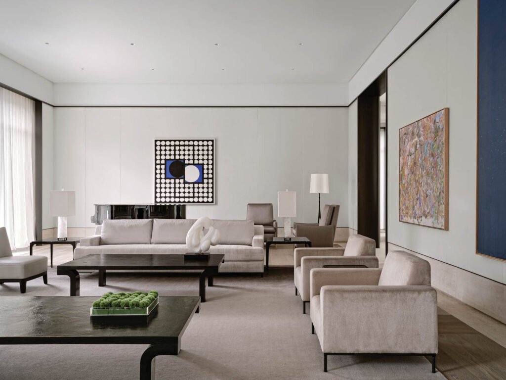 a modern living room in a Toronto home