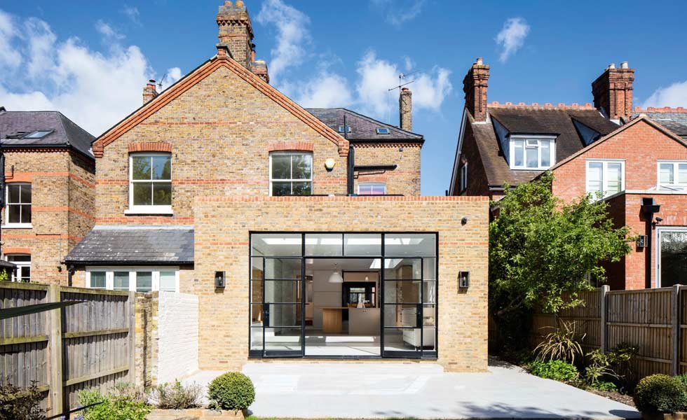 modern brick extension