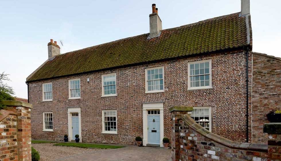 Period house with repaired sash windows