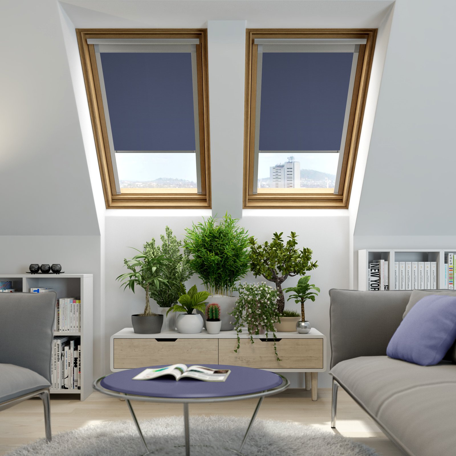 window treatments for rooflights in a loft conversion