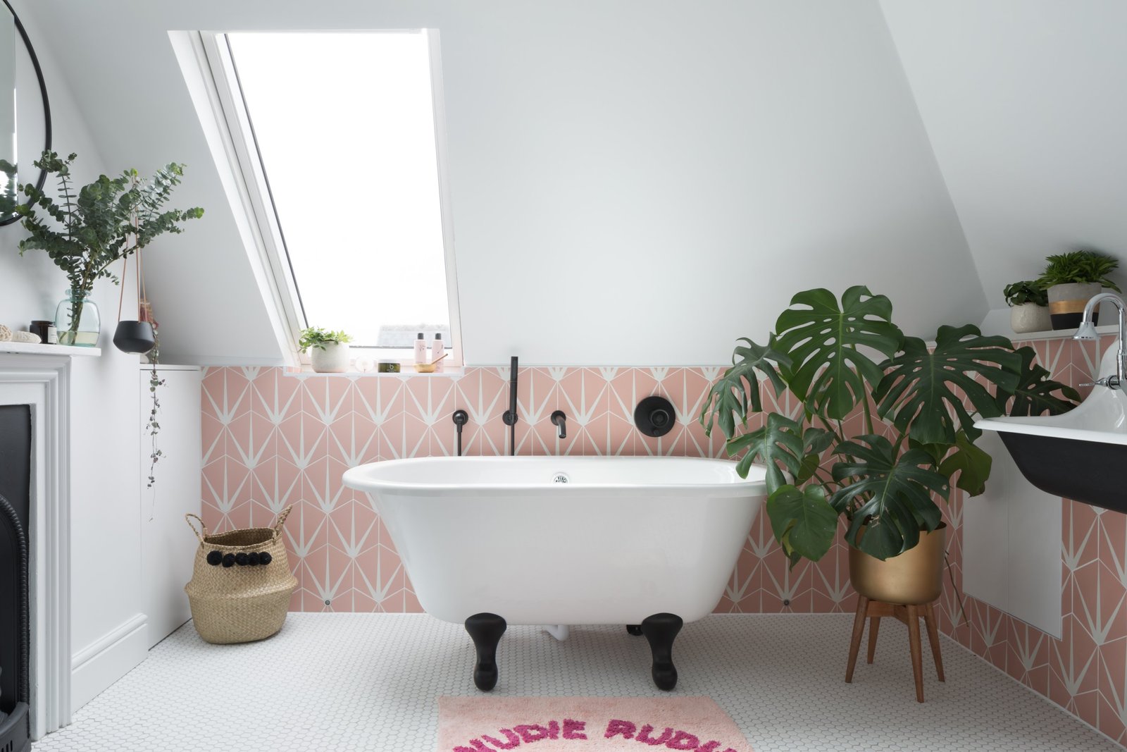 a bathroom in a loft conversion