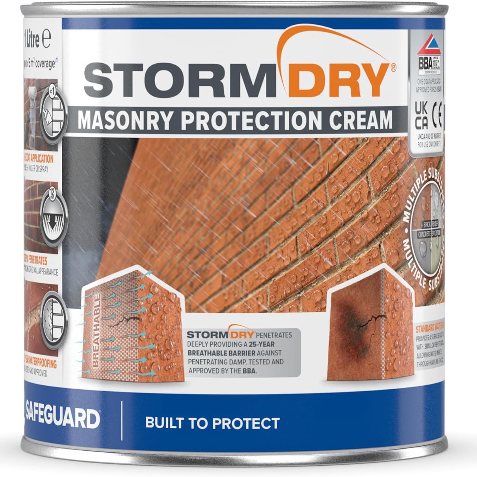 can of Stormdry masonry cream